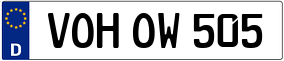Trailer License Plate